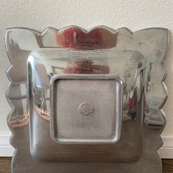 Lenox  Decorative Silver color Square Tray - Picture 4 of 7
